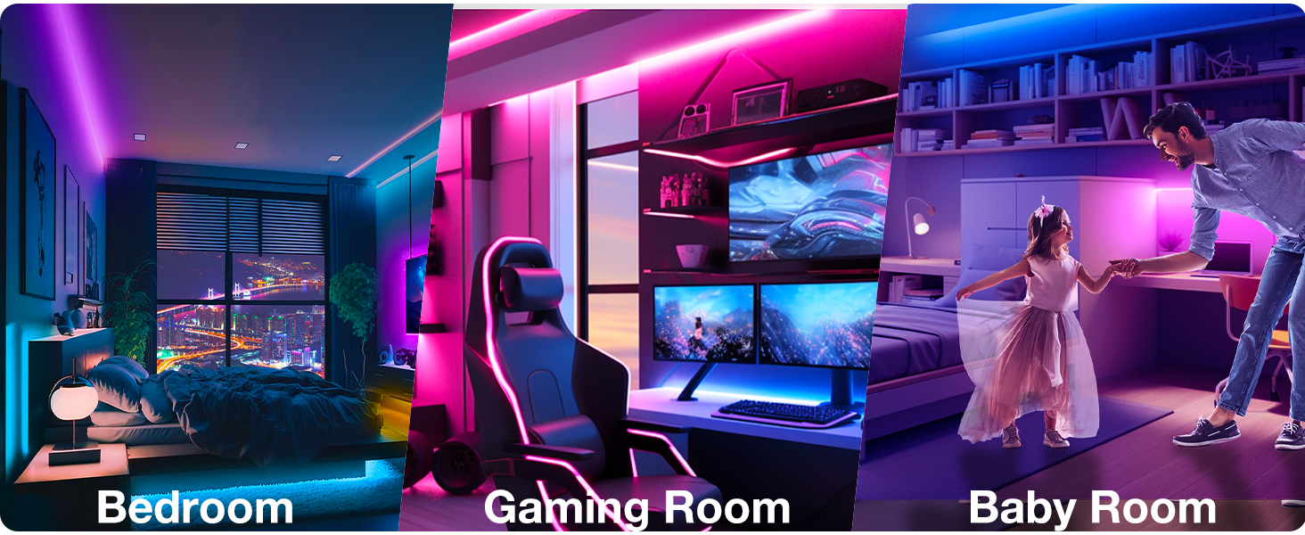 LED lights for bedroom 200FT