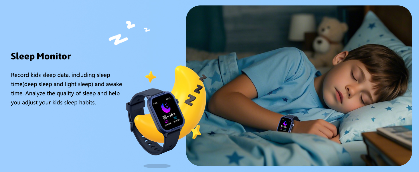 kids watch with sleep tracker