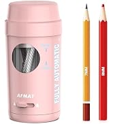 AFMAT Electric Pencil Sharpener, Auto in &amp; Out, Fully Automatic Pencil Sharpener for Colored Penc...