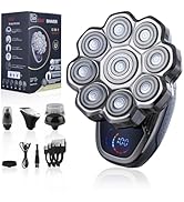 2025 New Head Shavers for Bald Men: 5-in-1 Electric Razor,Bawldy Pro Head Shaver, 9D Floating Bla...