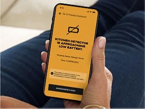 Kidde Smart Smoke and CO Fire Alarm uses Kidde app to send low battery alerts