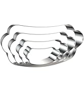 Hot Dog Cookie Cutter Set - 5 inch, 4 inch, 3 inch, 2 inch - 4 Piece Cookie Cutters Shapes Biscui...