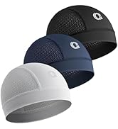OCQOCQ 3Pcs Breathable Mesh Skull Cap Men Women