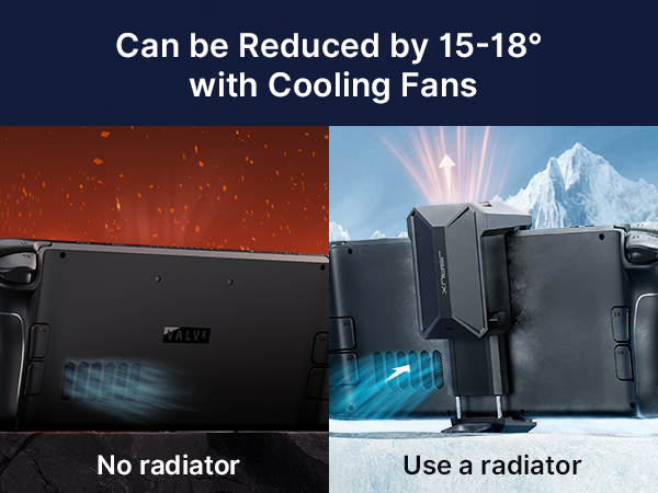 JSAUX Cooling Fan for Steam Deck, Steam Deck Cooler