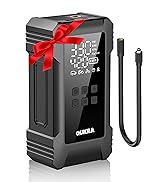 NW08 Tire Inflator Portable Air Compressor for Heavy-duty Vehicle, Dual Cylinder Cordless Air Pum...