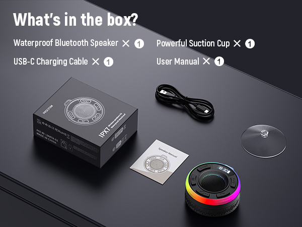 shower speaker bluetooth waterproof