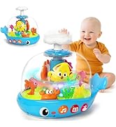 Baby Toys 6 to 12 Months, Musical Aquarium Infant Toys for 7 8 9 10 11 Months, Early Learning Edu...