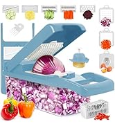 Vegetable Chopper, Onion Chopper, Mandolin Slicer,Pro 10 in 1professional food Choppermultifuncti...
