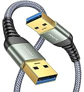 AINOPE USB to USB Cable, USB 3.0 A to A Male to Male Cable [Never Rupture] Double End Type A Cord...