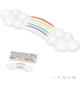Cloud-Soft Ergonomic Wrist Rest for 100 Keys 87 Keys 68keys Keyboard PU Material Anti-Slip Rubber...