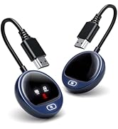 WELUSOPU Wireless HDMI Transmitter and Receiver 328ft, 4K Decode Input 1080P Output, 2.4G &amp; 5G, L...
