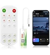 LED Light Controller, RF WiFi Smart Remote Dimmer for Single Color LED Strip Lights,17-Key Blueto...