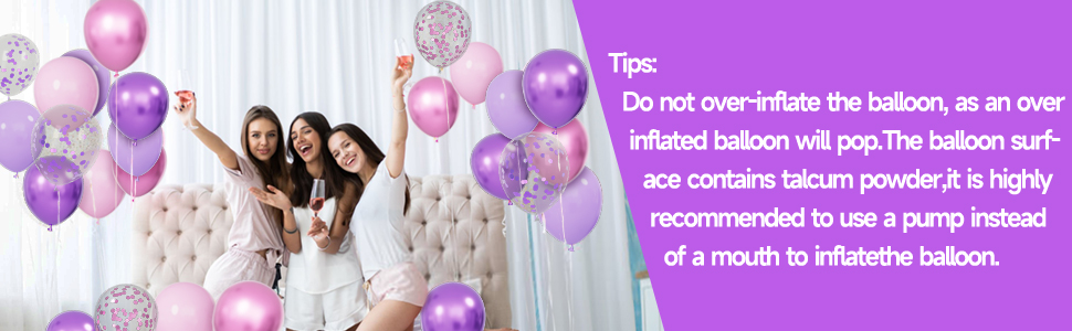 princess balloons pink and purple birthday decorations