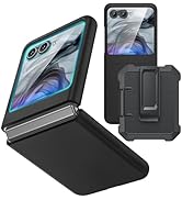 Ruky for Motorola Razr 2024 Case with Belt Clip [Not fit Razr Plus 2024], Slim Moto Razr 2024 Cas...