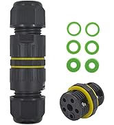 IP68 Outdoor Waterproof Electrical Wire Connector for 5-14mm Wire Diameter, (Max 24A, 450V), 2 Wa...