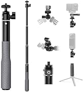 TELESIN 360° Waterproof Selfie Stick 25.75" w Hand Strap Underwater Dive Diving Extension Stick P...
