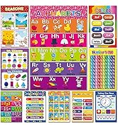 Educational Preschool Learning Poster for Toddler, Pre-K, Kindergarten, Daycares, Classroom, Home...