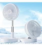 Primevolve Battery Operated Fan,Portable Rechargeable USB Floor Table Desk Fan with Adjustable He...