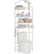 Cerlyunzan 4-Tier Over The Toilet Storage, Bathroom Organizer, Space-Saving, Above Toilet Storage...