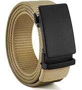 CHAOREN 1.5" Nylon Ratchet Belts for Men - Adjustable Casual Work Belt with Slide Buckle - Trim t...