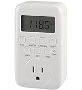 HBN Electricity Usage Monitor LCD Plug in Power Meter Digital Cost Watt/VA KWH/Hour Hz/PH Voltage...