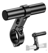 LOKTENWO Bike Handlebar Extender - 3.93" Aluminum Extension with Aluminum Alloy Single-Clamp Moun...