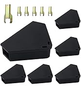 Mouse Station with Keys Black 6 Pack, Key Required Mouse Stations, Mice Stations, Keeps Children ...