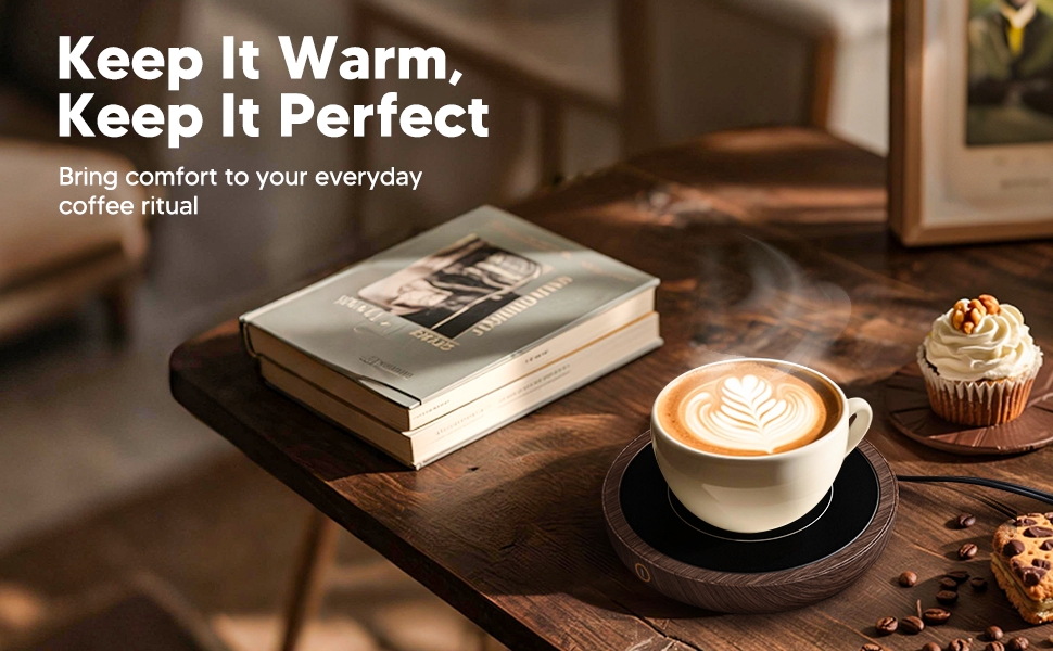 Coffee mug warmer for desk use
