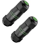 LEENUE IP68 Waterproof RJ45 Coupler Cat6(3.48in), 1Gbps/250MHz, 2 Pack | Supports POE, Gold-Plate...