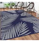 GENIMO Outdoor Rug 5' x 8' Waterproof for Patios Clearance, Reversible Outdoor Plastic Straw Camp...