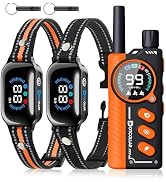 2-in-1 Bark Shock Collar 2 Pack - Color Screen Dog Training Collar with Beep/Vibration/Shock/Anti...