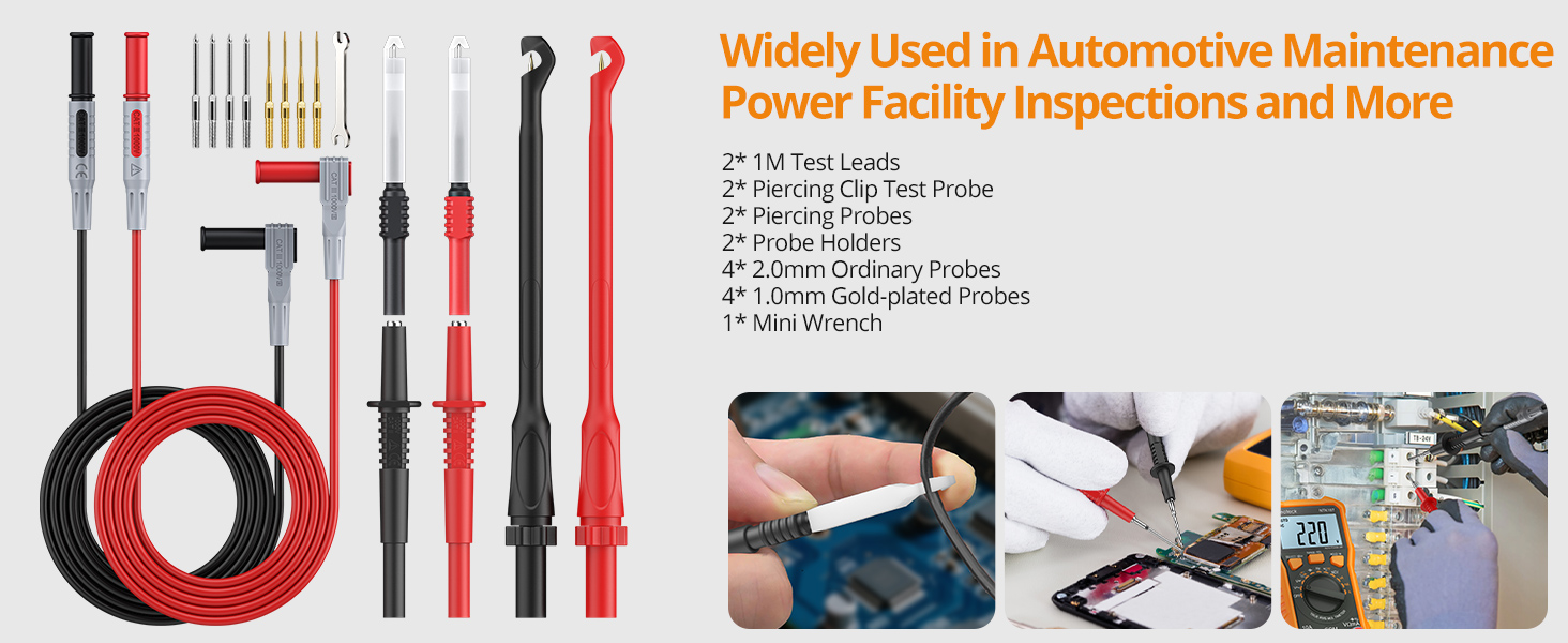 multimeter automotive test leads