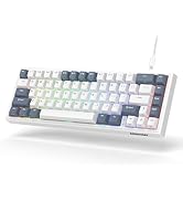 V-K66 60% Percent Keyboard, Mechanical Gaming Keyboard Gasket Mounted, Hot-swappable Keyboard Wir...