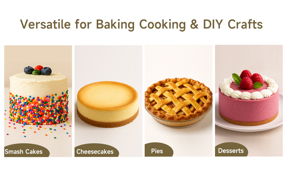 Smash Cakes, Cheesecakes, Pies, Desserts