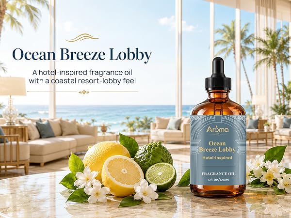 Ocean Breeze Lobby — a Hotel-Inspired fragrance oil that feels like a coastal resort lobby