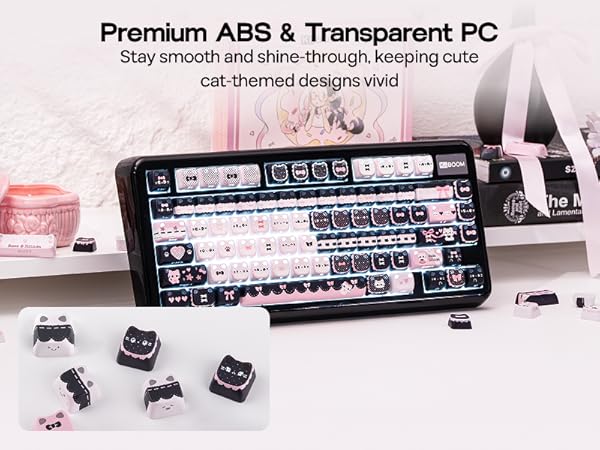 Meow Bow Keycaps