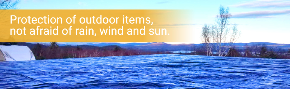 Protection of outdoor items, not afraid of rain, wind and sun.