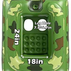 inflatable tank pool float with water cannon