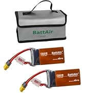 ISDT BattAir 4S 50C 1300mAh Smart Battery for RC Car Plane FPV Drone (2 Packs)
