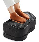ErGear Foot Rest for Under Desk at Work - Adjustable Foot Rest with Breathable Washable Cover, Er...