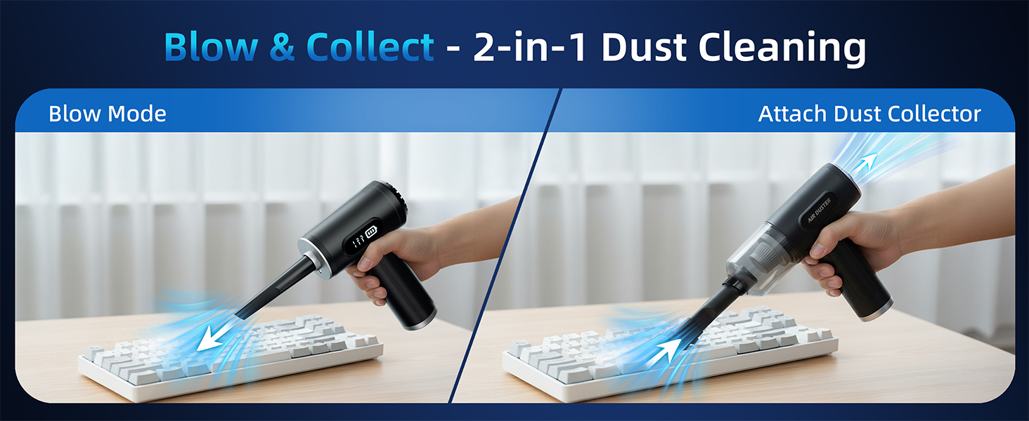 Compressed Air Duster &amp;amp; Vacuum Cleaner