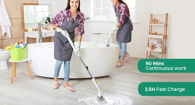 Electric Spin Scrubberelectric power shower scrubber bathroom scrubber handheld spin scrubber