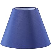 Aspen Creative 32137 Hardback Empire Spider Lamp Shade in Cobalt Blue (6" x 12" x 9")