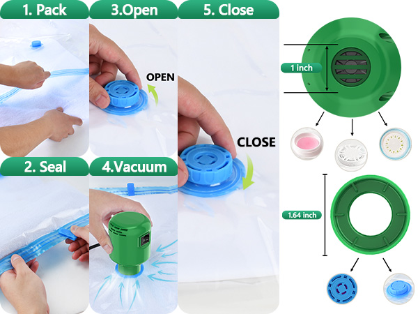 GGH Electric Air Pump for vacuum seal bags Travel