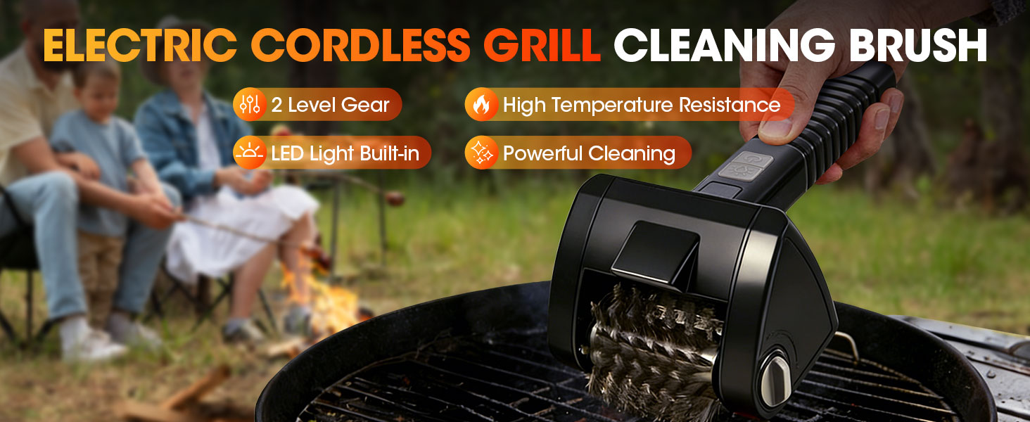 electric grill cleaning brush