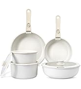 11Pcs Pots and Pans Set Non Stick, Cookware Sets Nonstick Detachable Handle, Induction Kitch...