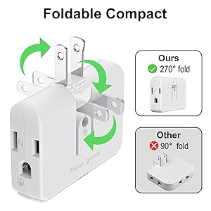270 ° random folding