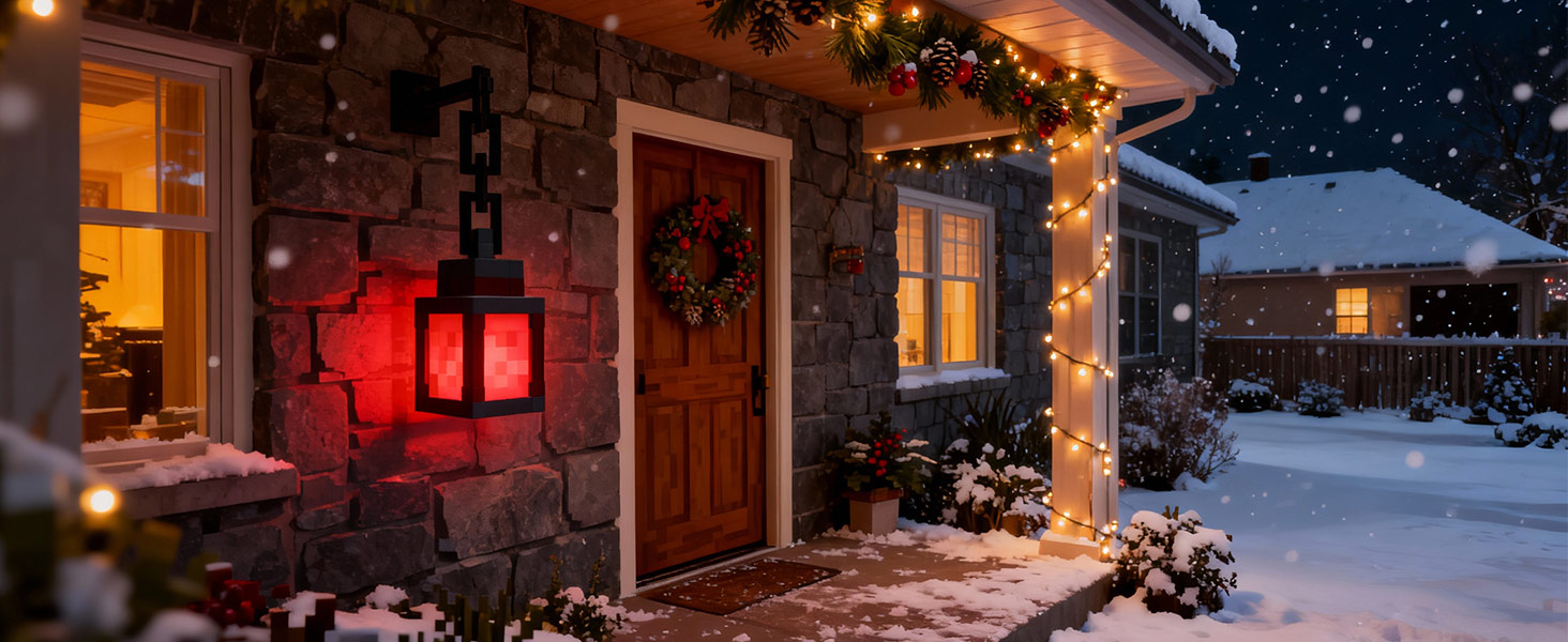 Pixelated Lantern Night Light