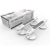 LORESJOY Shower Handles for Elderly Suction, 2 Pack Grab Bars for Bathtubs and Showers, Suction G...