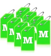 Gostwo 8 Pack Luggage Tags for Suitcases, 26 Initial Letter Travel Luggage Baggage Identification...